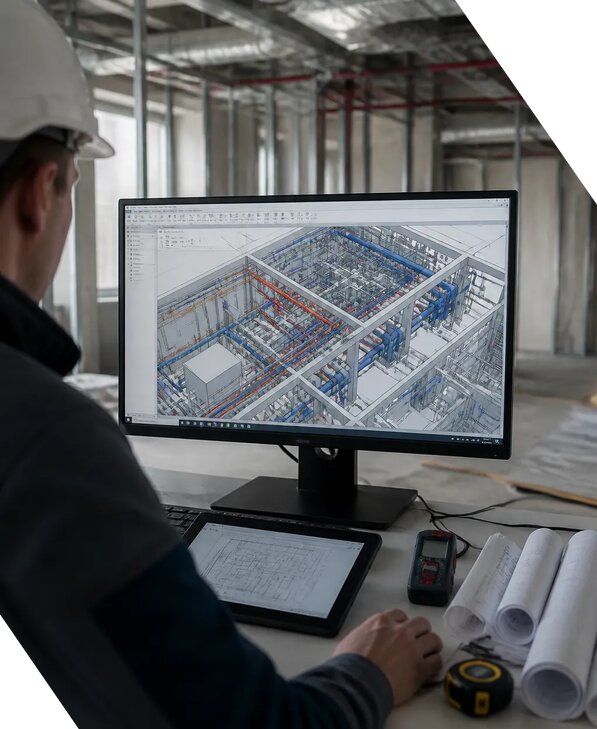 Создание BIM модели инженерных сетей для объектов в Рубцовске
